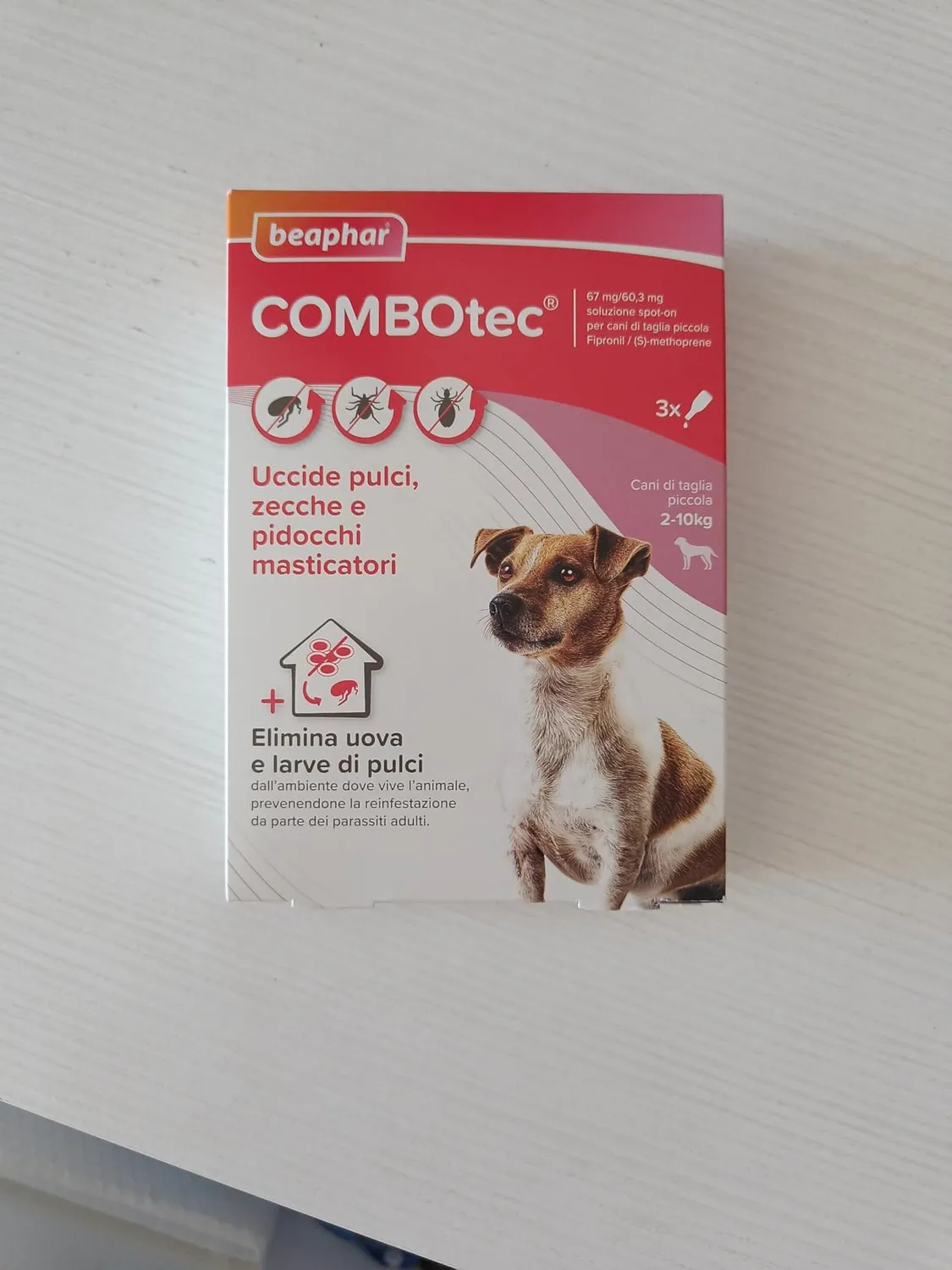 Beaphar Combotec antiparassitario cane 2-10 kg 3 pipette pulci