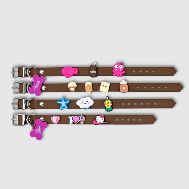 LabArt Dog Iconic collare impermeabile personalizzato charm