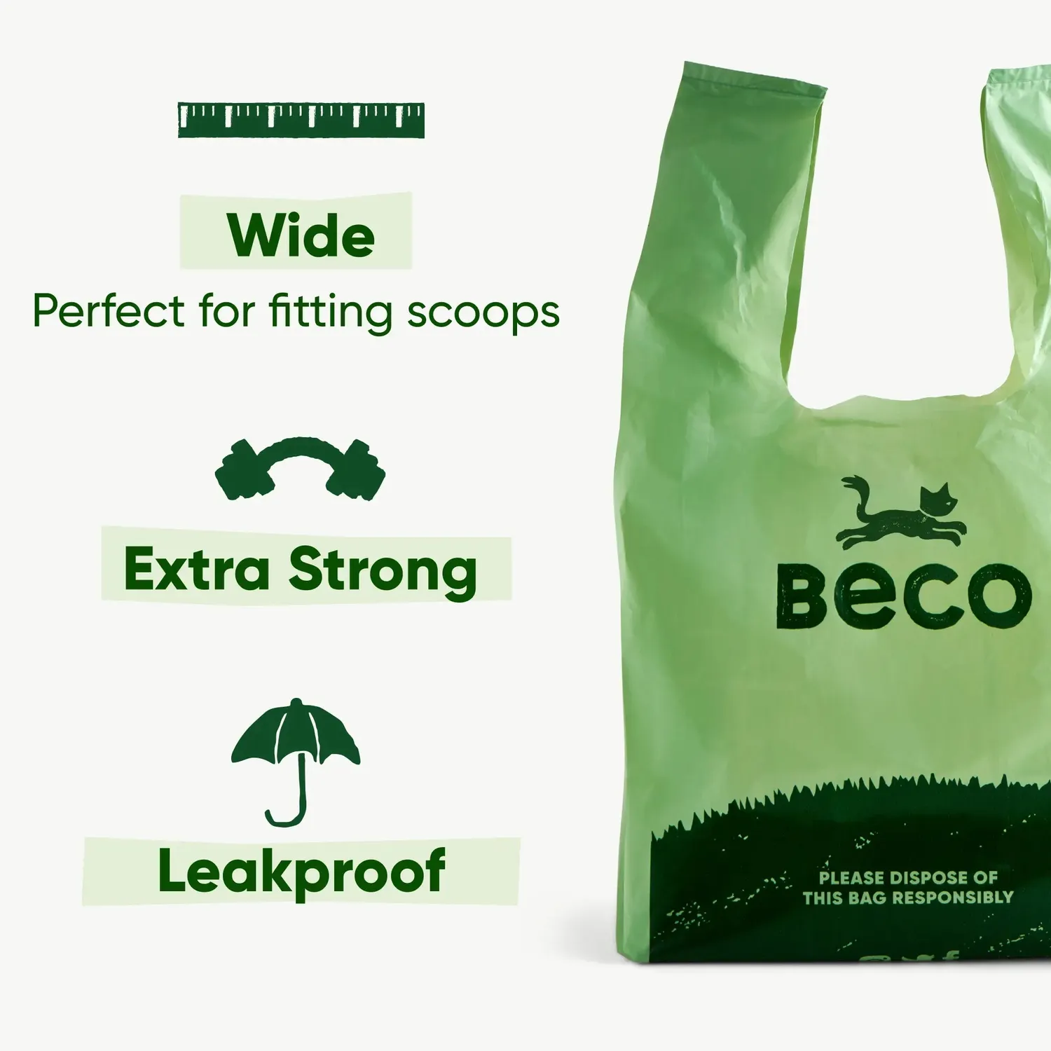 Beco Pets sacchetti lettiera gatto menta