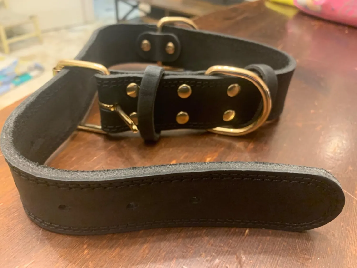 Joytale collare in pelle marrone M 30-39 cm