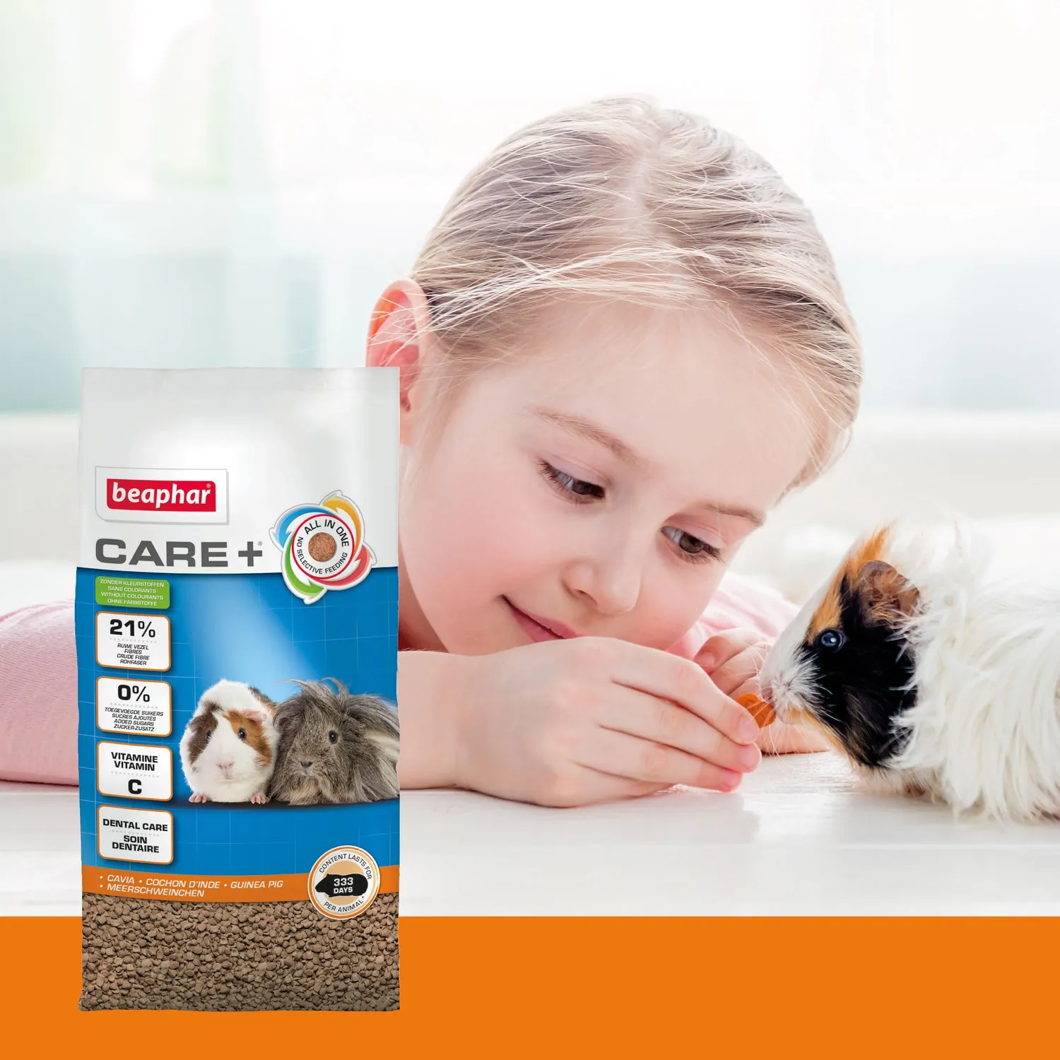 Beaphar CARE+ Guinea Pig Mangime 250 g con vitamina C