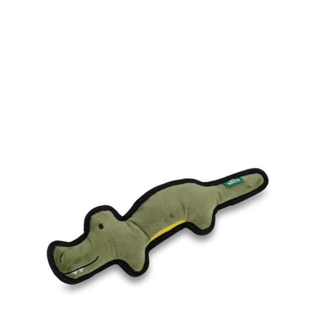 Beco Pets Coccodrillo peluche per cani robusto riciclato