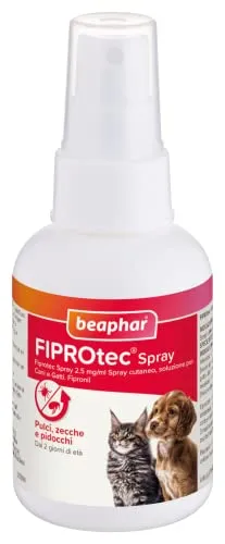 Beaphar Fiprotec Spray Cane Gatto 100 ml pulci zecche
