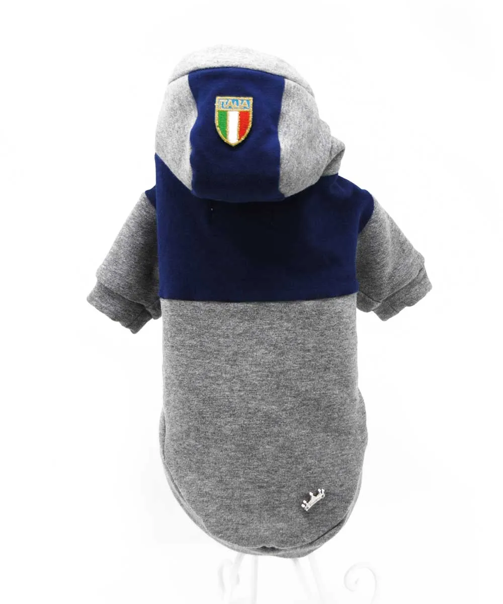 Royal Dog Italia felpa cane grigio blu sportiva