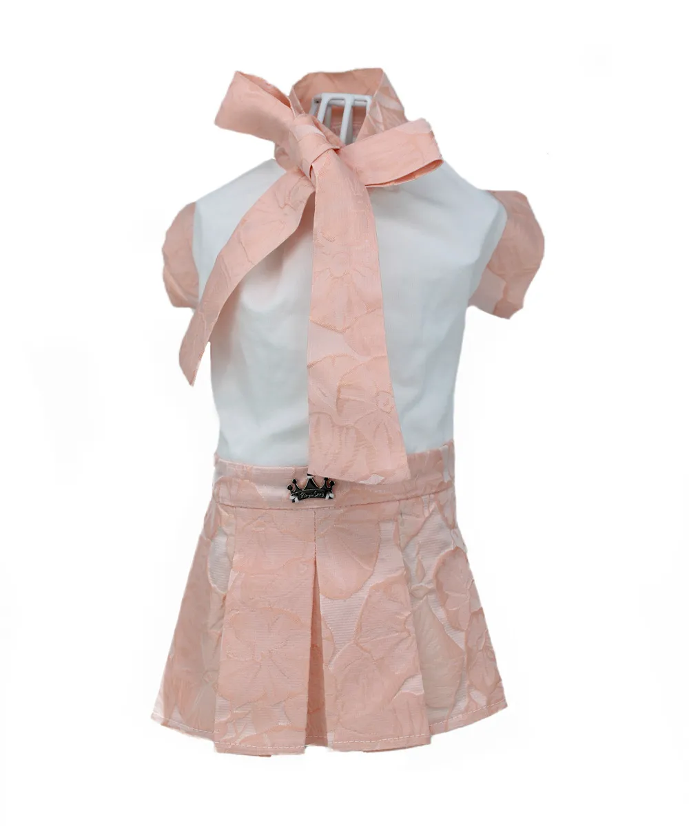Royal Dog Flower Dress vestito cane fiocco