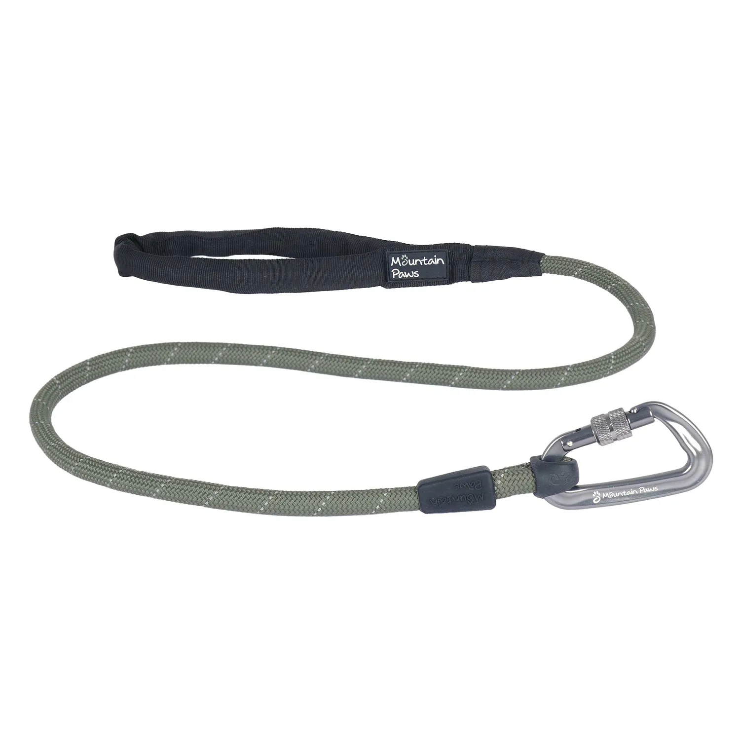 Mountain Paws Guinzaglio Corda Cane Nero 11mm