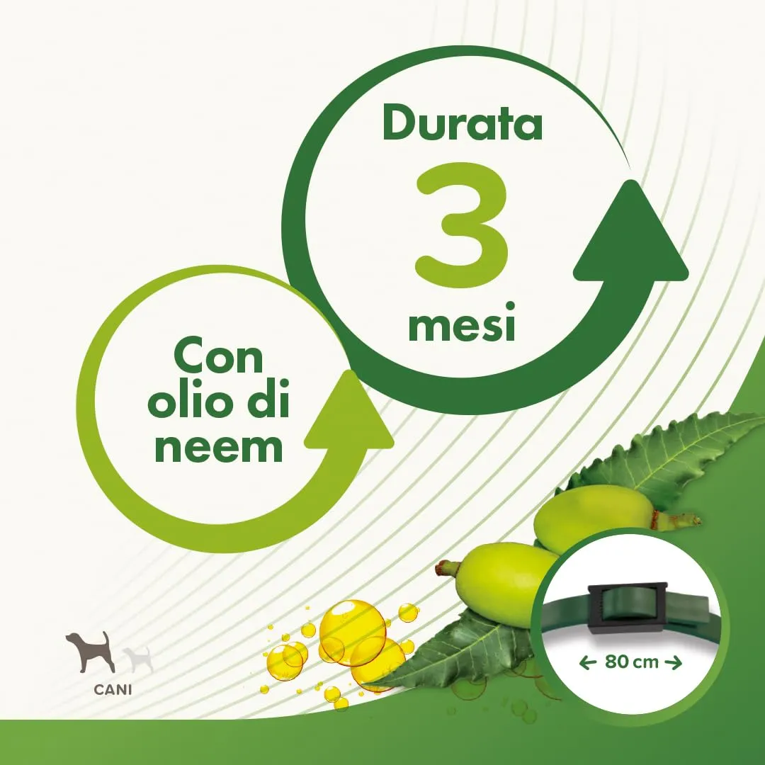 Beaphar Protezione Naturale collare 80 cm cane grande neem