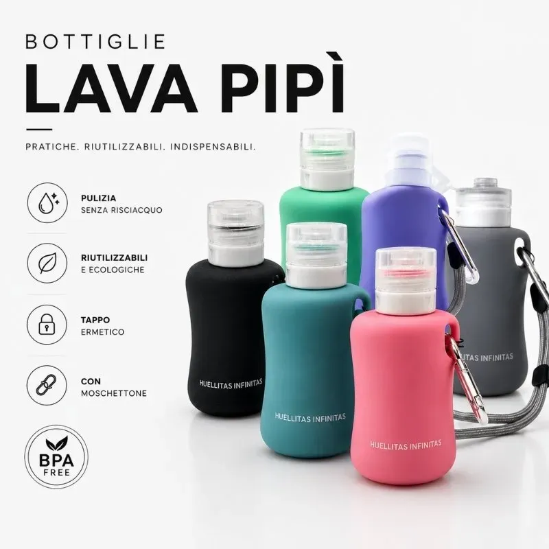 LabArt Dog Bottiglia lava pipì silicone 150 ml moschettone