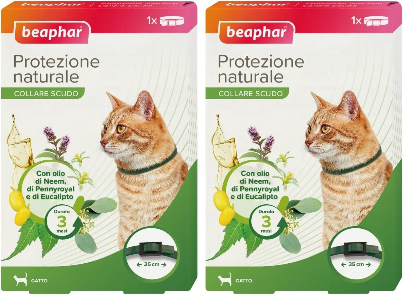Beaphar Protezione Naturale collare gatto 35 cm olio neem