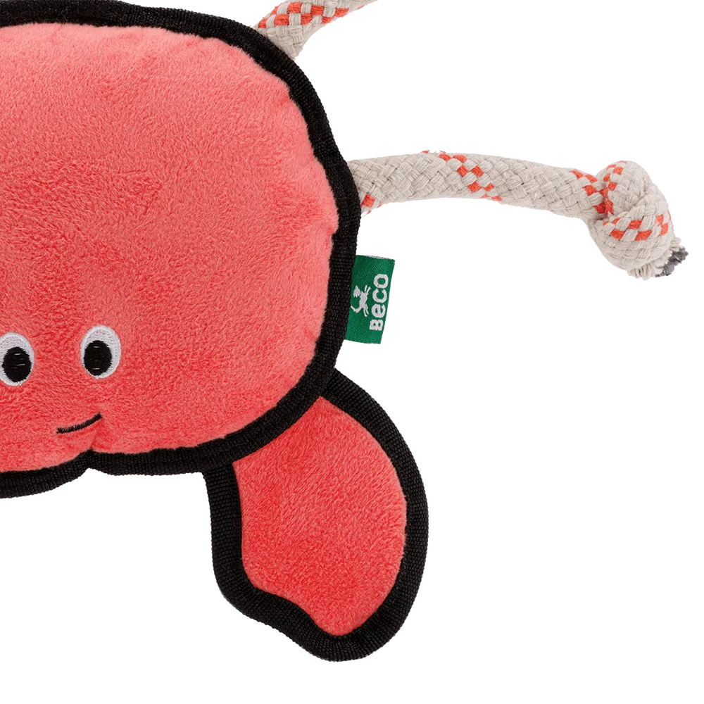 Beco Pets Plush Crab giocattolo cane peluche resistente
