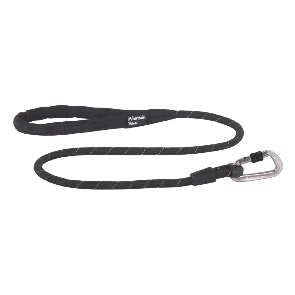 Mountain Paws Guinzaglio Corda Cane Nero 11mm