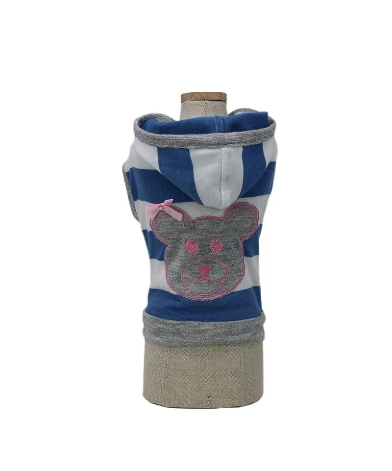 Royal Dog Lui & Lei rosa t-shirt cane cotone righe