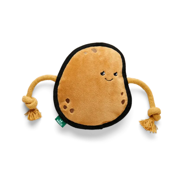Beco Pets Piper Patata peluche cane con corda e squittio