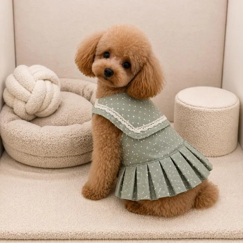 LabArt Dog Dog Dress vestito cane cotone bon ton