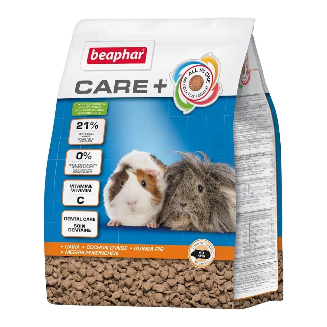 Beaphar Care+ Mangime Porcellini d'India 1,5 kg Estruso