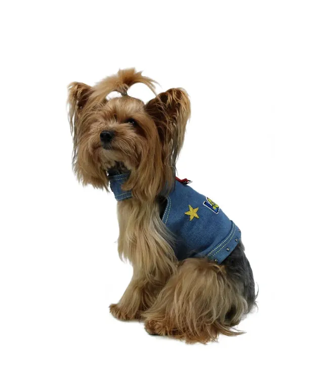 Royal Dog Love pettorina per cani in denim