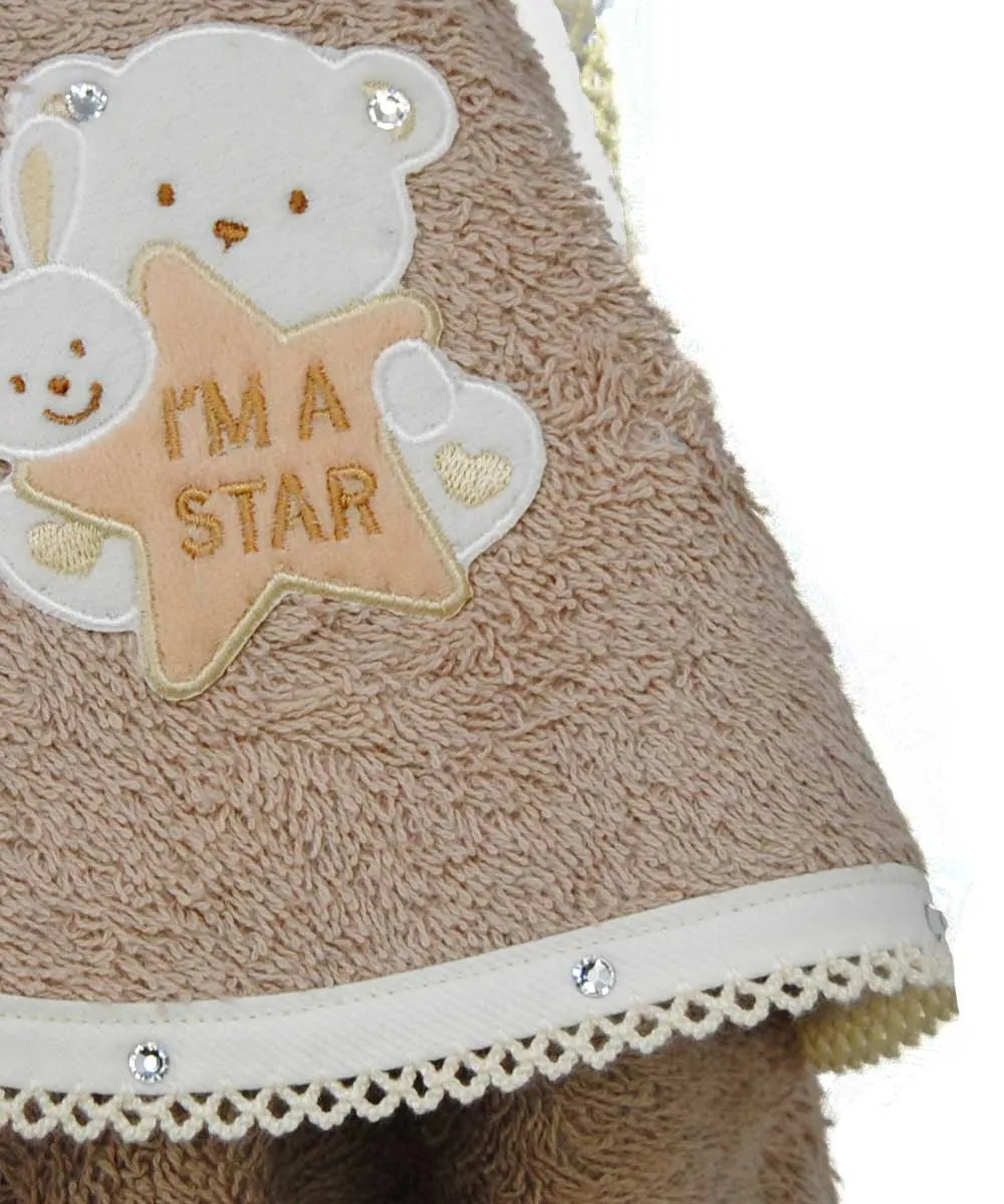 Royal Dog Star Triangolare accappatoio cani beige spugna