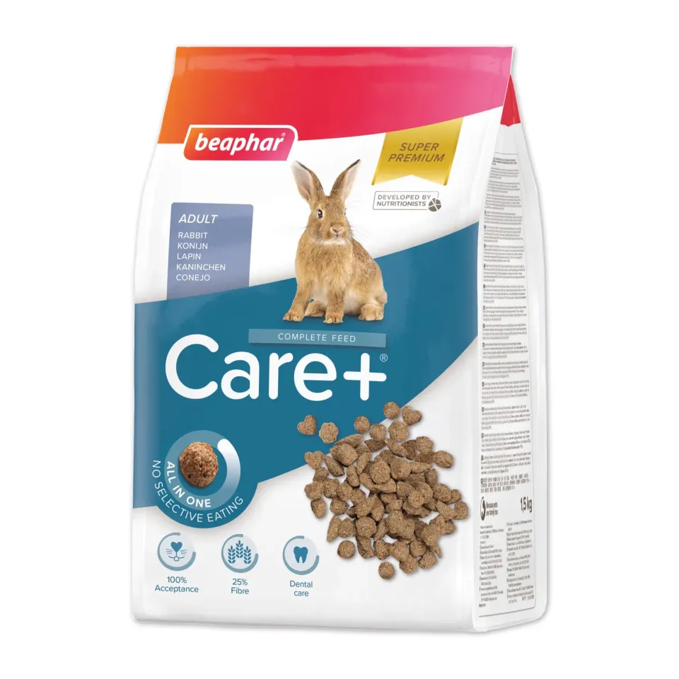 Beaphar Care+ mangime conigli 1,5 kg estruso fibre