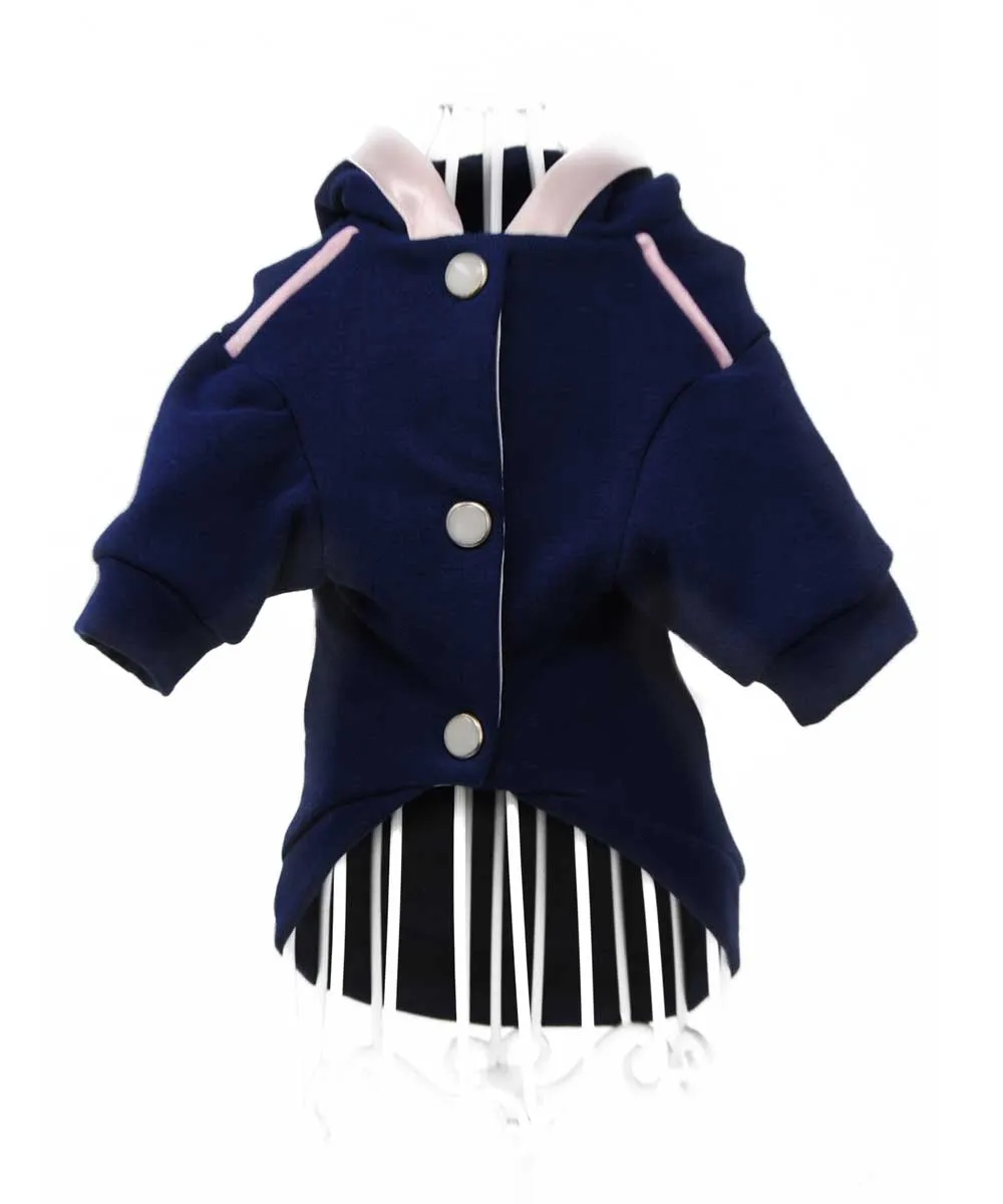 Royal Dog Sweet felpa blu con cristalli