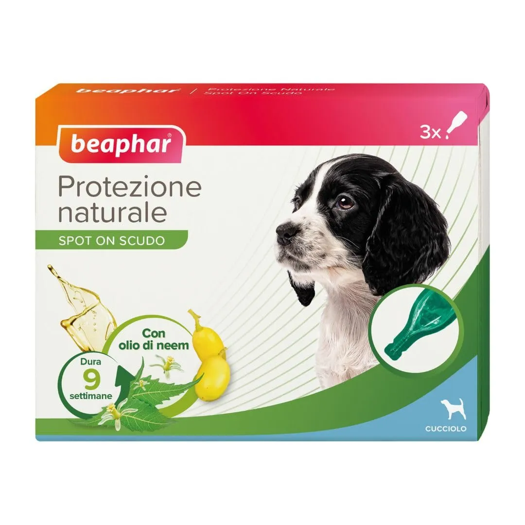 Beaphar Protezione Naturale Spot-On Cane Medio 3 pipette