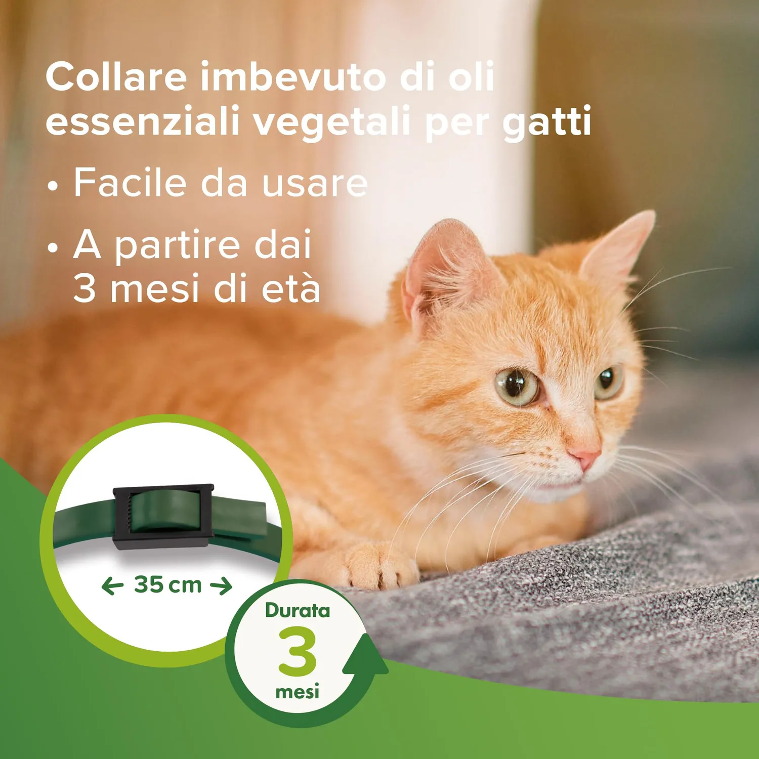 Beaphar Protezione Naturale collare gatto 35 cm olio neem