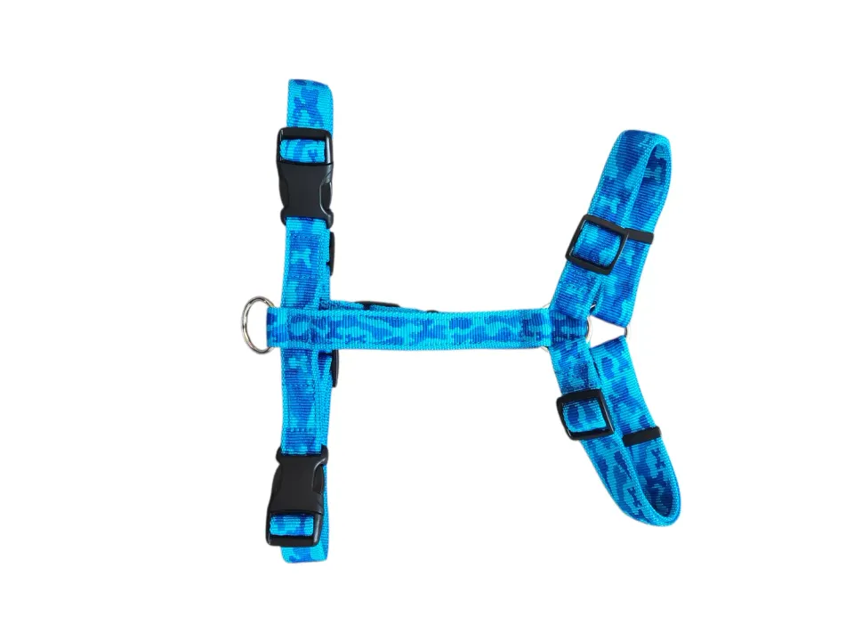 Anja for Dogs Camouflage pettorina cane azzurra 5 punti