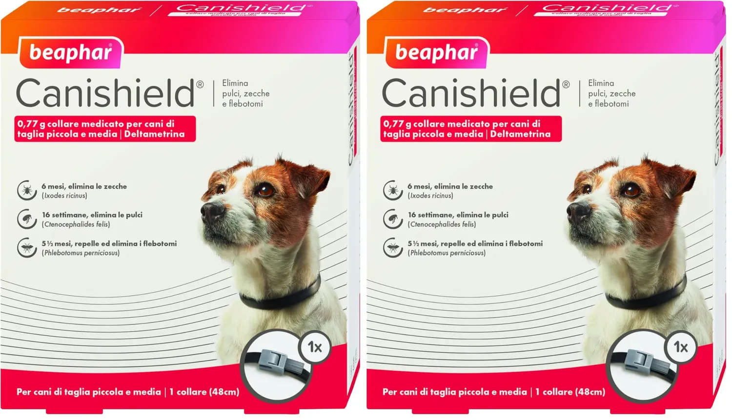 Beaphar Canishield collare antiparassitario 48 cm S/M deltametrina