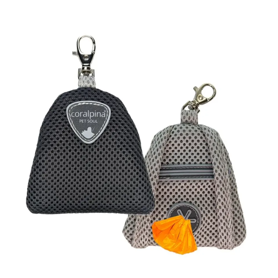 Coralpina Cinquetorri Zainello porta sacchetti cane nero/grigio rifrangente