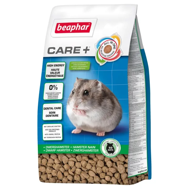 Beaphar Care+ Criceto Nano Mangime 250 g Fibre
