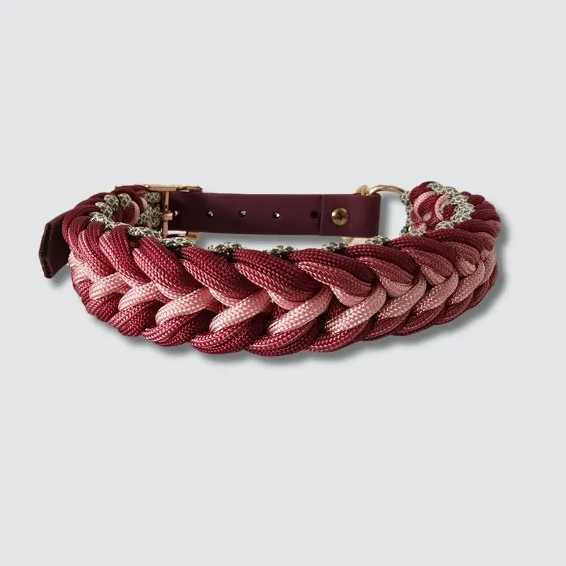 LabArt Dog Paracord Tulipano collare regolabile resistente
