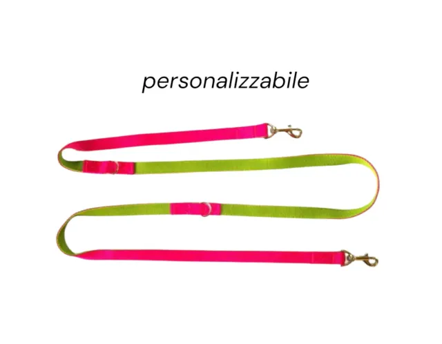 Anja for Dogs guinzaglio 2 m regolabile taglia M doppio nastro