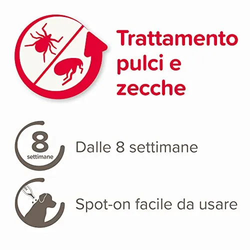 Beaphar FIPROtec antiparassitario cane 2-10 kg 3 pipette pulci