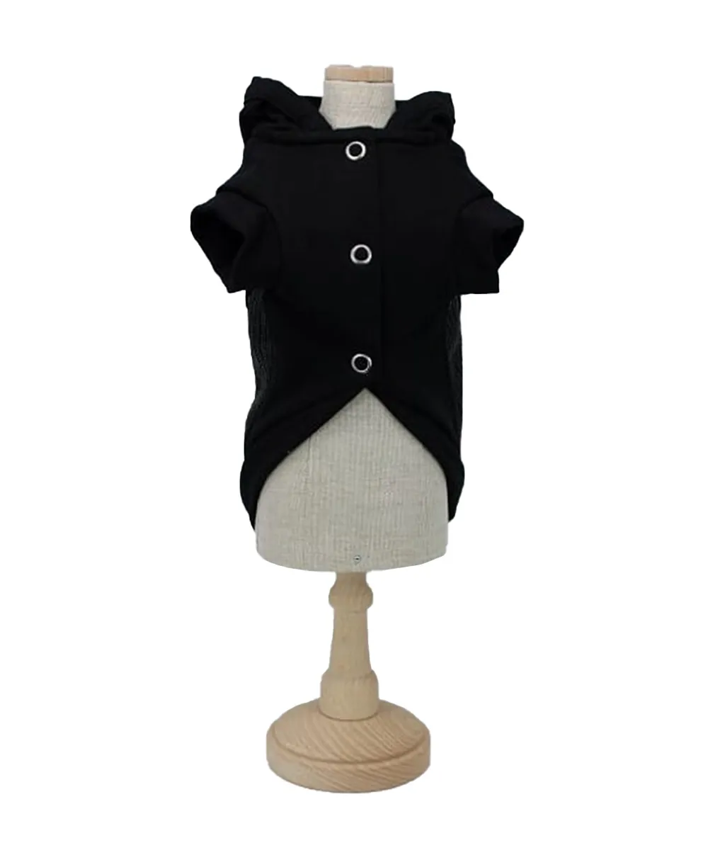 Royal Dog Milano felpa cane nera paillettes total black