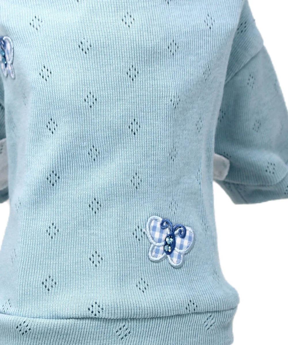 Royal Dog Romantic Blue t-shirt cane blu manica lunga