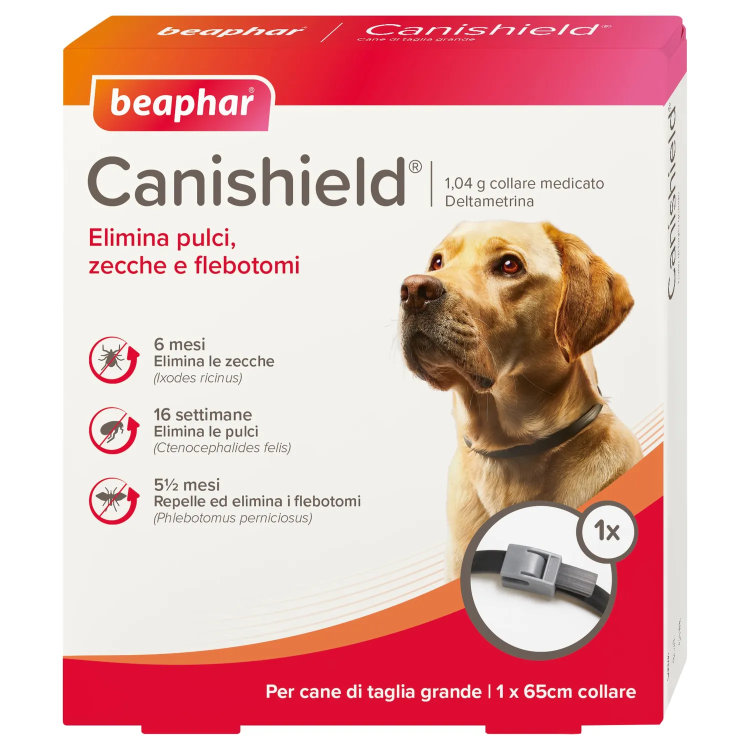 Beaphar Canishield collare antiparassitario 48 cm S/M deltametrina