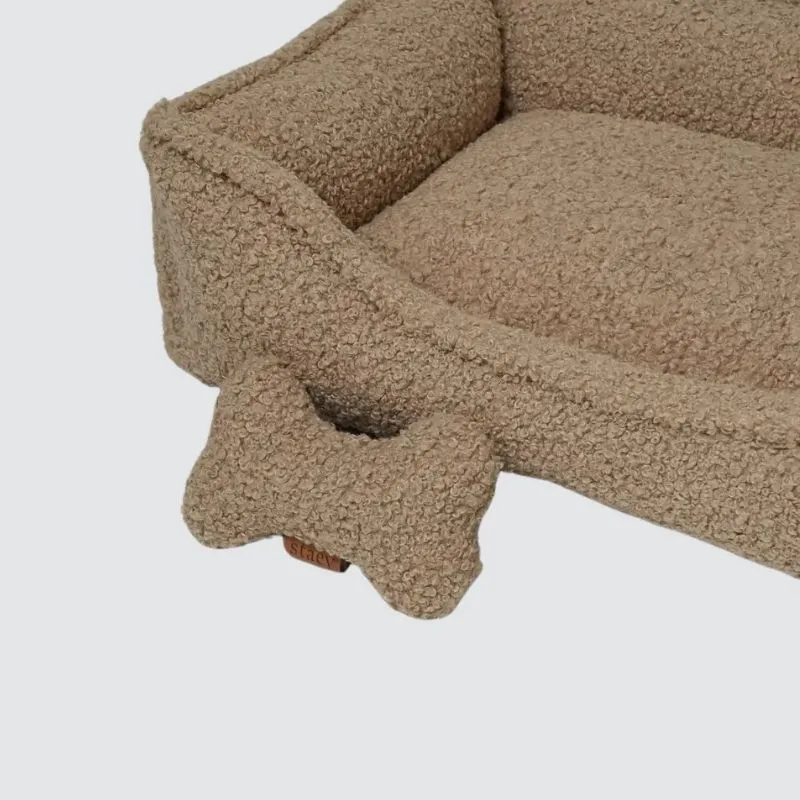 Staey Tora letto cane tessuto arricciato sfoderabile