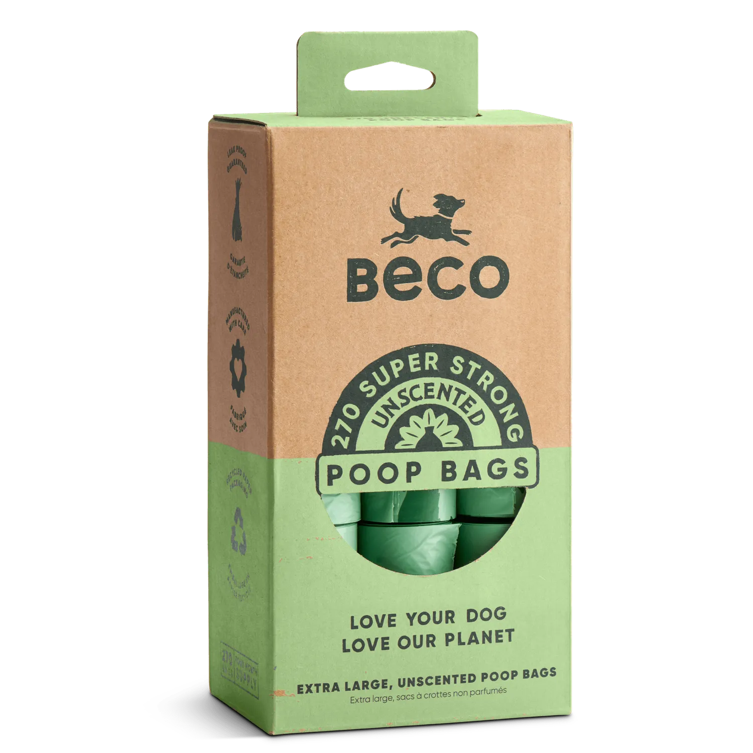 Beco Pets sacchetti igienici cane spessi antiperdita