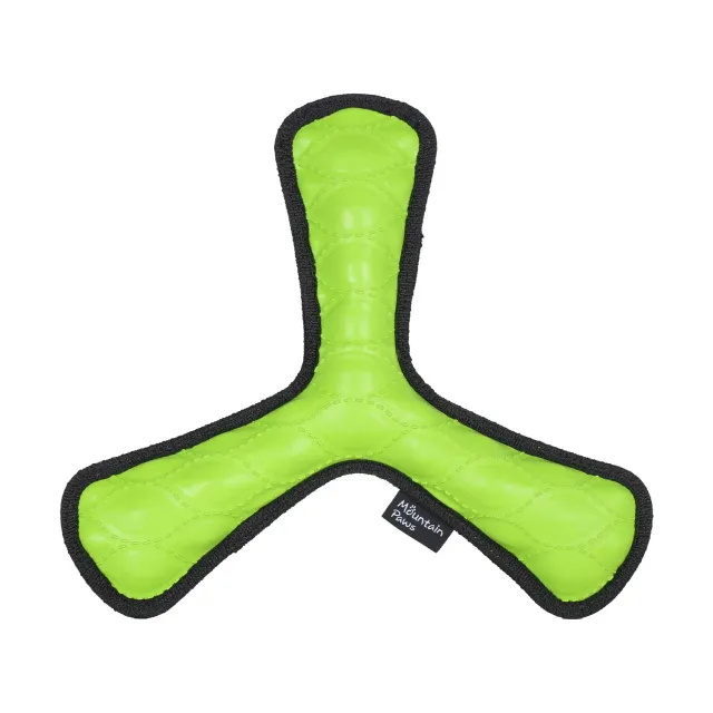 Mountain Paws Throw gioco cane in gomma verde arancione