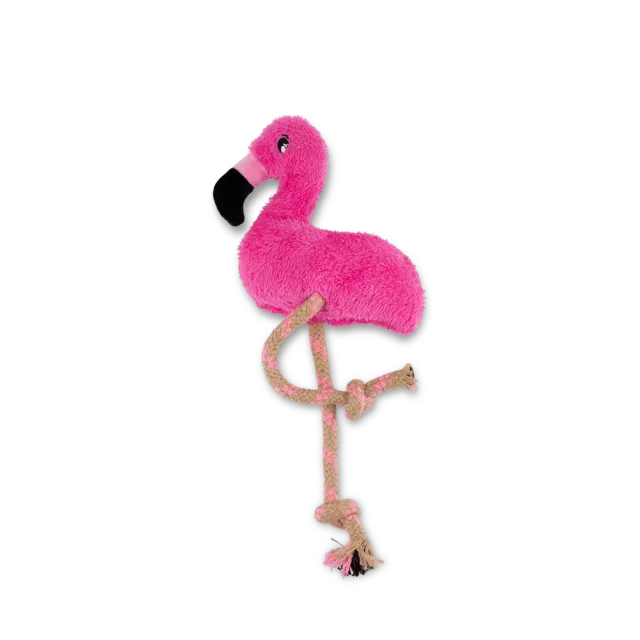Beco Pets Flamingo peluche per cani taglia M in cotone
