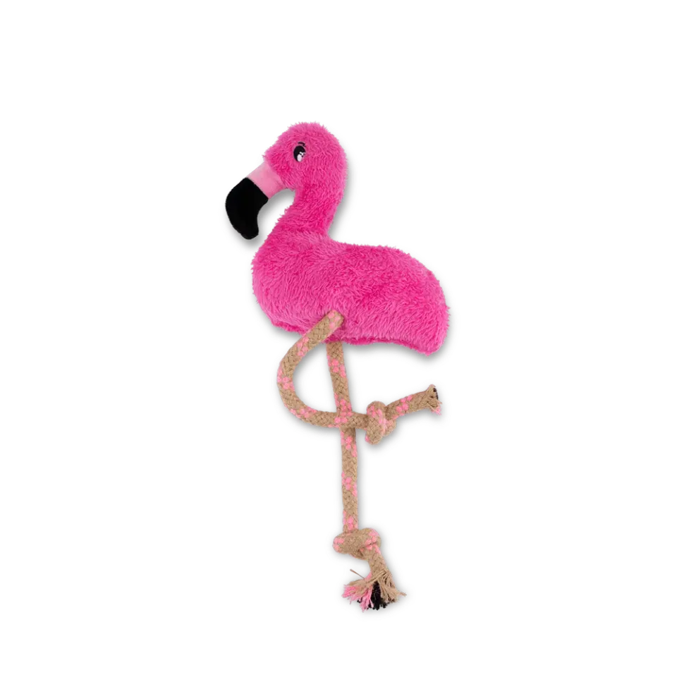 Beco Pets Flamingo peluche per cani taglia M in cotone