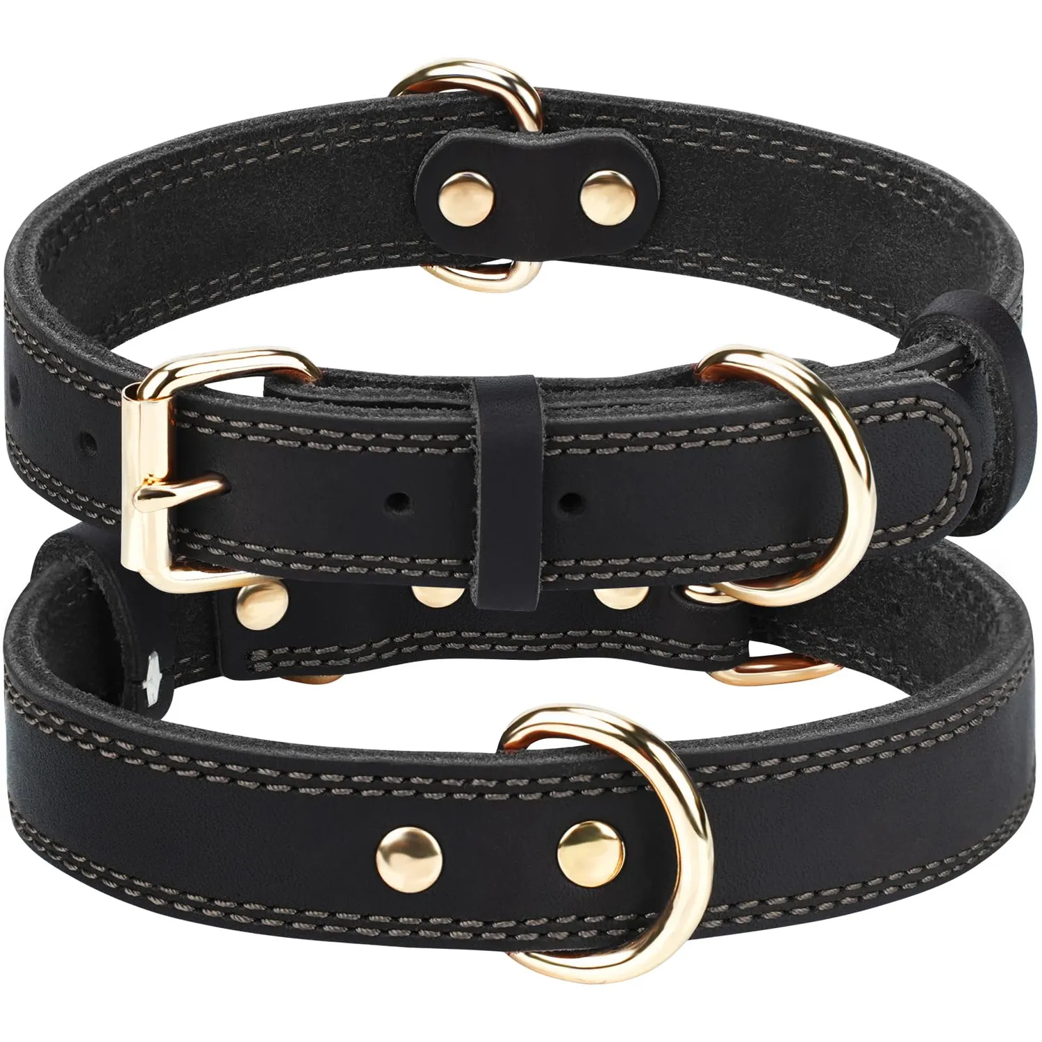 Joytale collare in pelle marrone M 30-39 cm