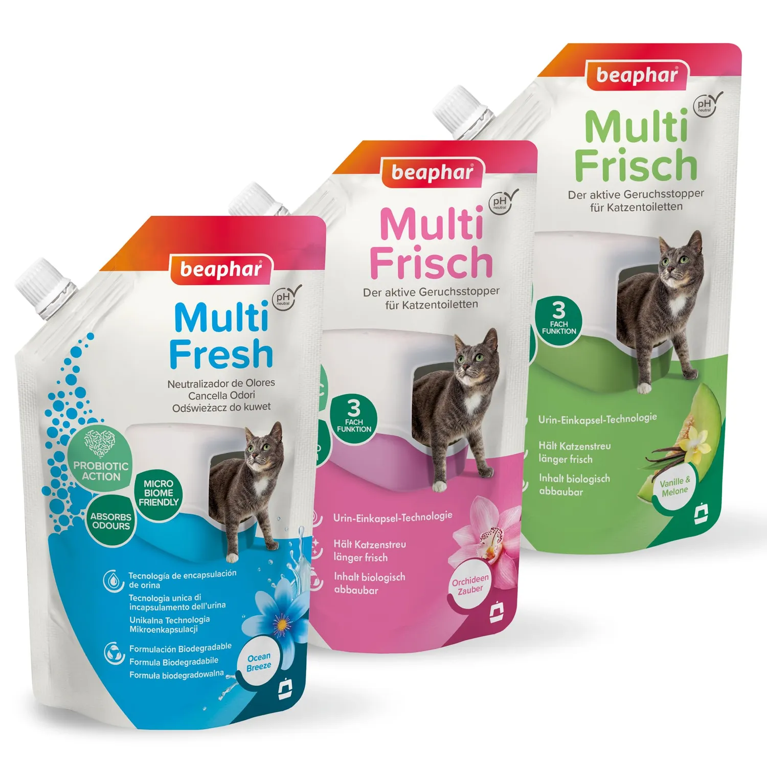 Beaphar Multi Fresh deodorante lettiera vaniglia e melone
