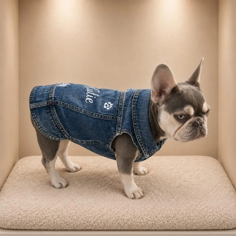LabArt Dog Bomber giubbino cane denim made in Italy