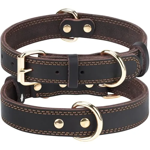 Joytale collare in pelle marrone M 30-39 cm