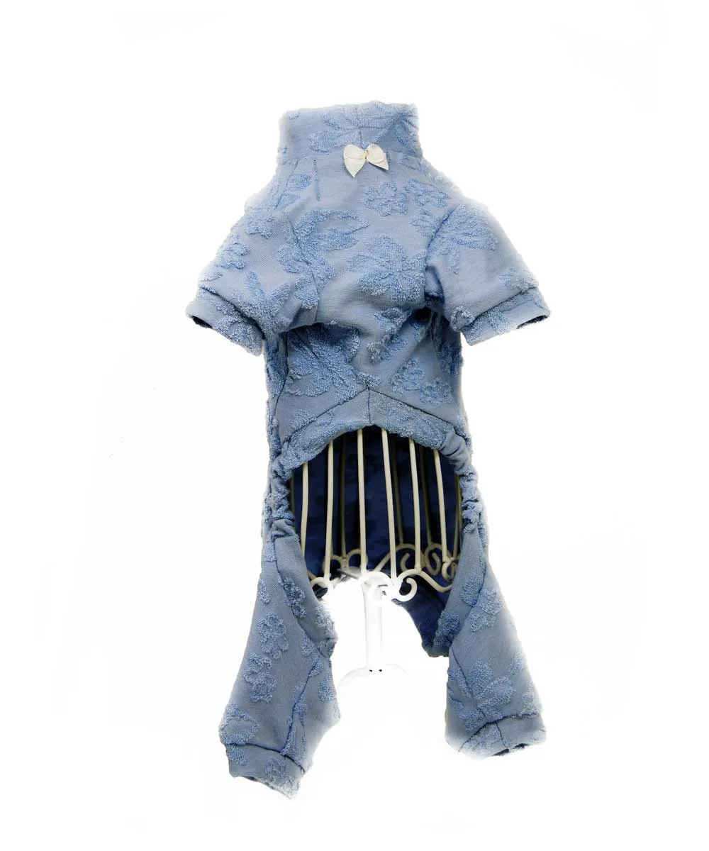 Royal Dog Baby Celeste pigiama cane cotone celeste