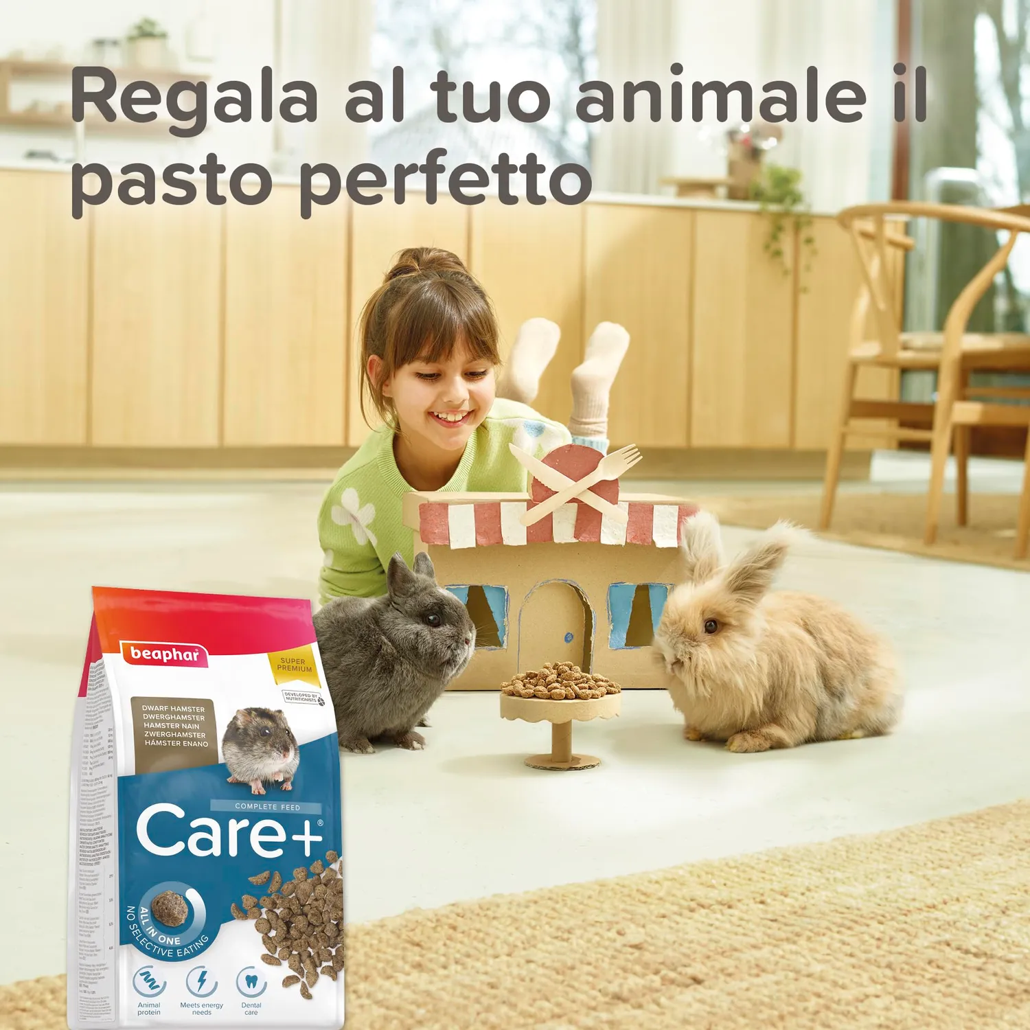 Beaphar Care+ Criceto Nano mangime estruso 700 g omega 3-6