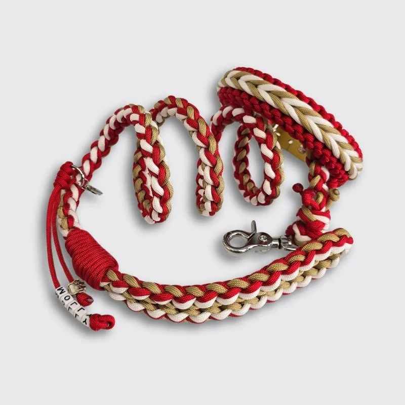 LabArt Dog Lead Rope 8 fili guinzaglio Christmas piccola