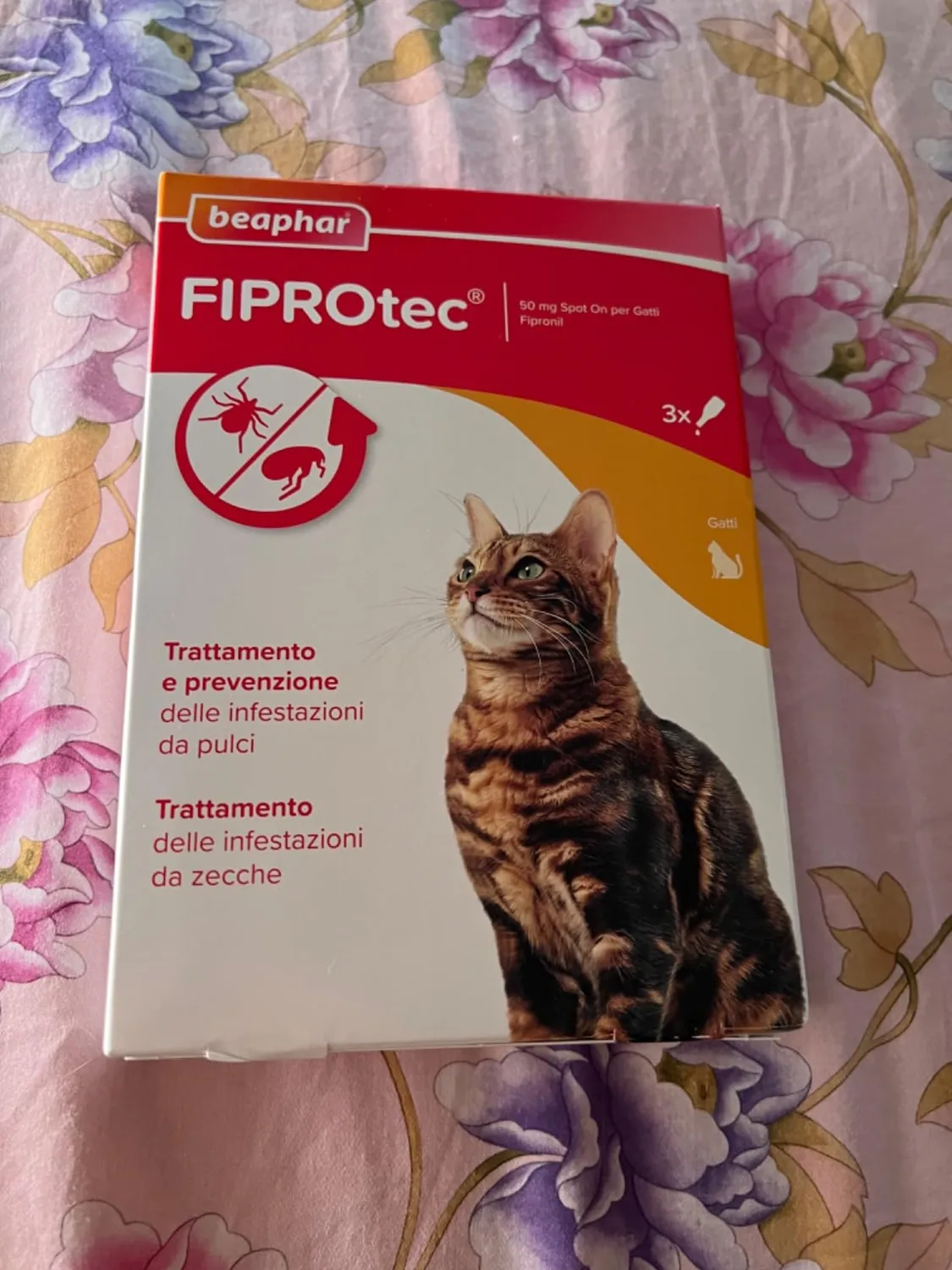 Beaphar FIPROtec Spot On Antiparassitario Gatto 3 Pipette pulci
