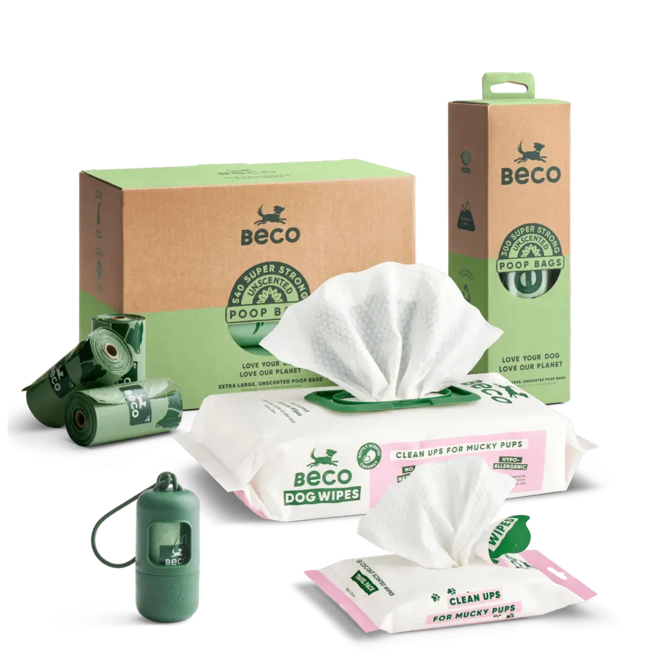 Beco Pets Mucky Pup Bundle Kit Pulizia Cocco 955 Pezzi