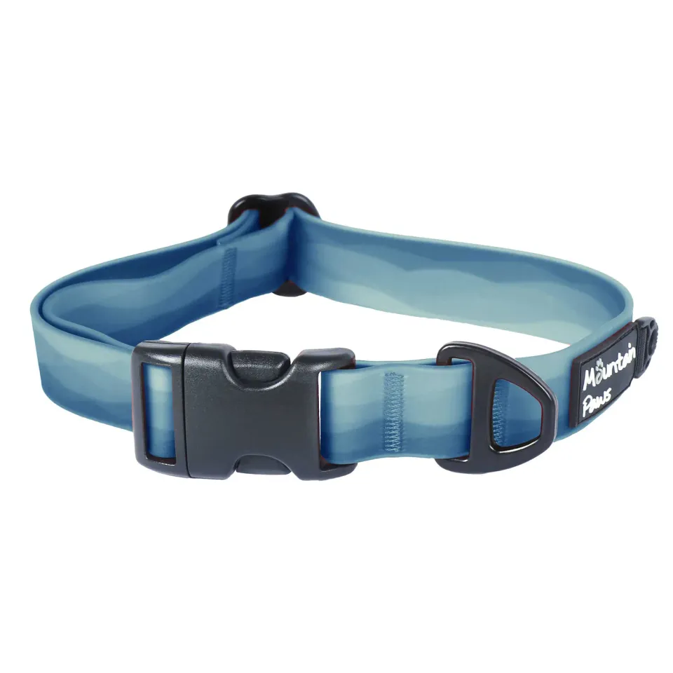 Mountain Paws Waterproof collare cane impermeabile blu